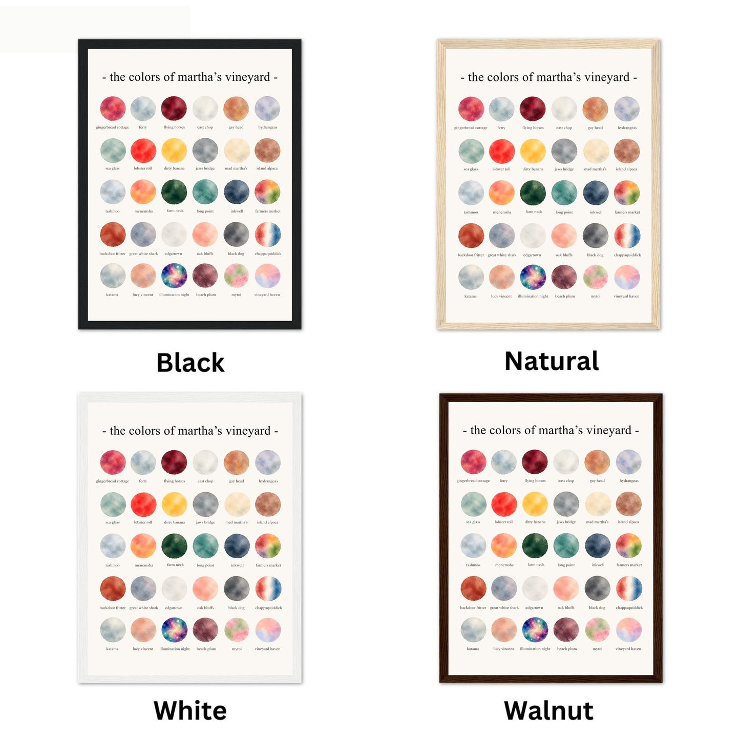 The Colors of Martha’s Vineyard - Watercolor Print