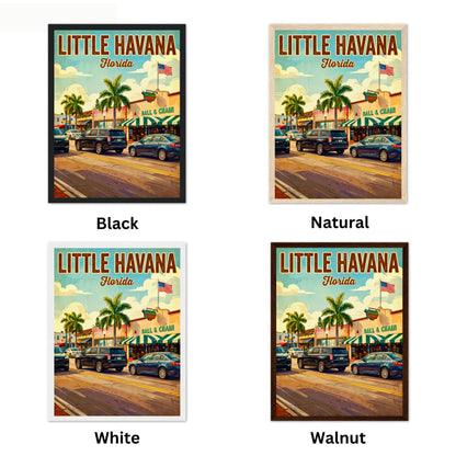 Little Havana Vintage Travel Poster -  Street Life