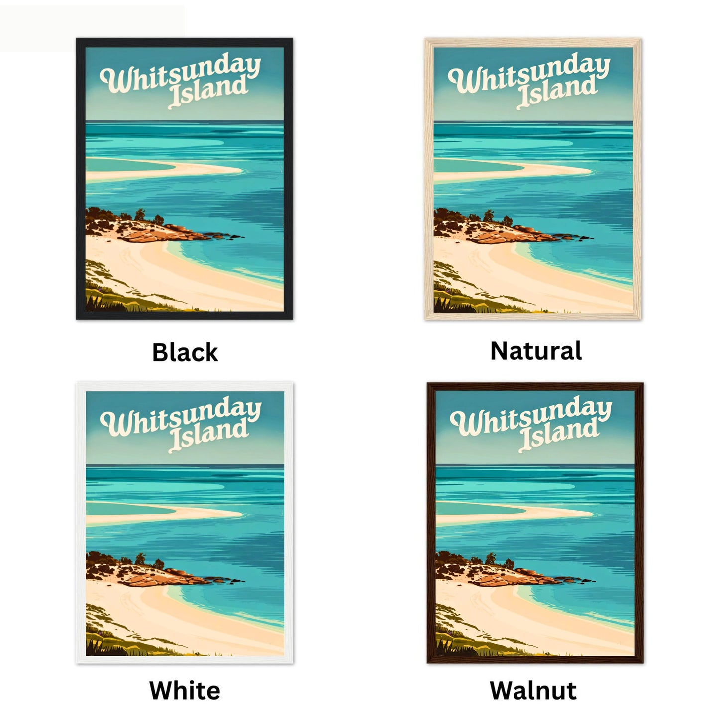 Whitsunday Islands Travel Poster