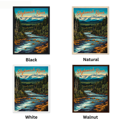 Skykomish River Vintage Travel Poster