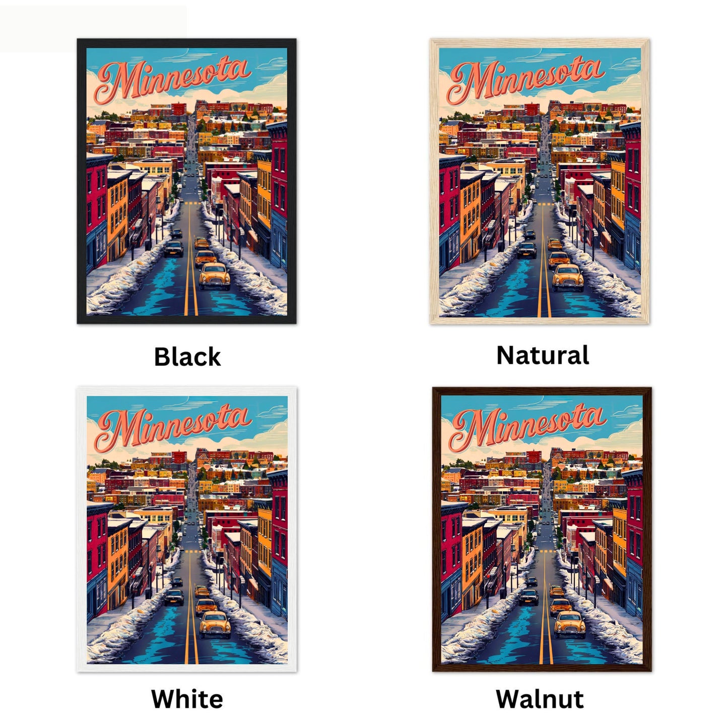 Minnesota Vintage Travel Poster