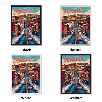 Minnesota Vintage Travel Poster