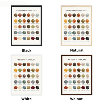 The Colors of Salem, MA - Watercolor Print