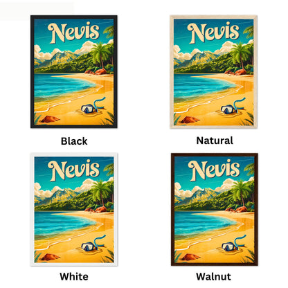Nevis Vintage Travel Poster