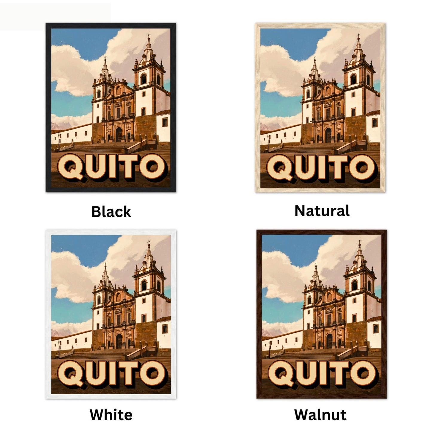 Quito Vintage Travel Poster - Jewel of the Andes