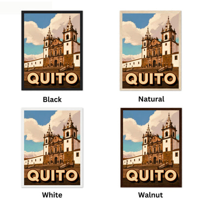 Quito Vintage Travel Poster - Jewel of the Andes