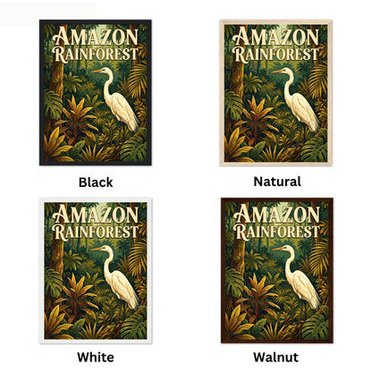 Amazon Rainforest Vintage Travel Poster - Guardian