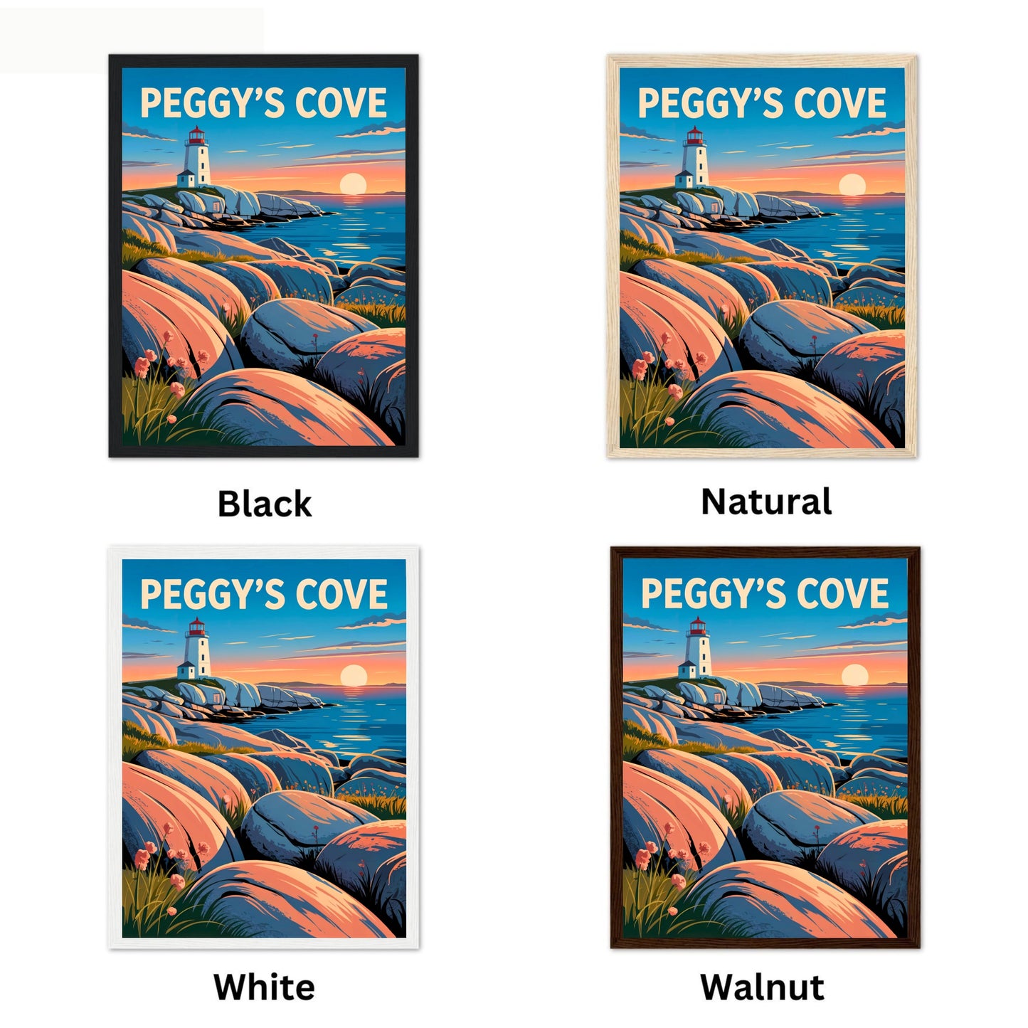 Peggy’s Cove Vintage Travel Poster