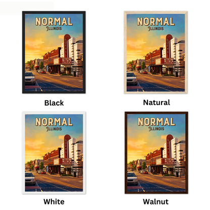 Normal, Illinois Vintage Travel Poster - Central Glow