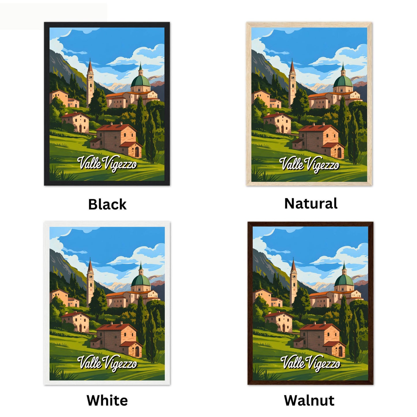 Valle Vigezzo Vintage Travel Poster - Natural Wonders of Italy