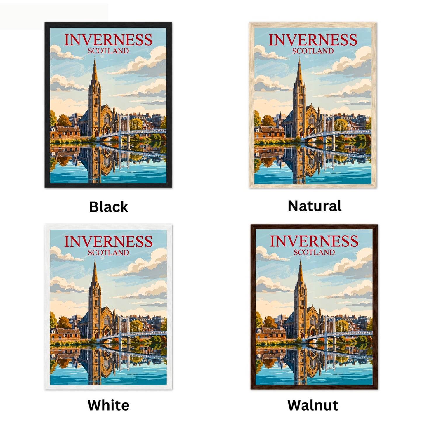 Inverness Vintage Travel Poster - Scotland