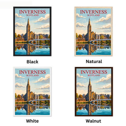 Inverness Vintage Travel Poster - Scotland