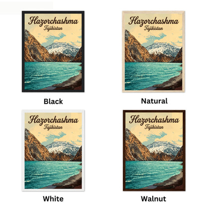 Hazorchashma Vintage Travel Poster -  Captivating  Serenity