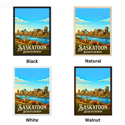Saskatoon Vintage Travel Poster
