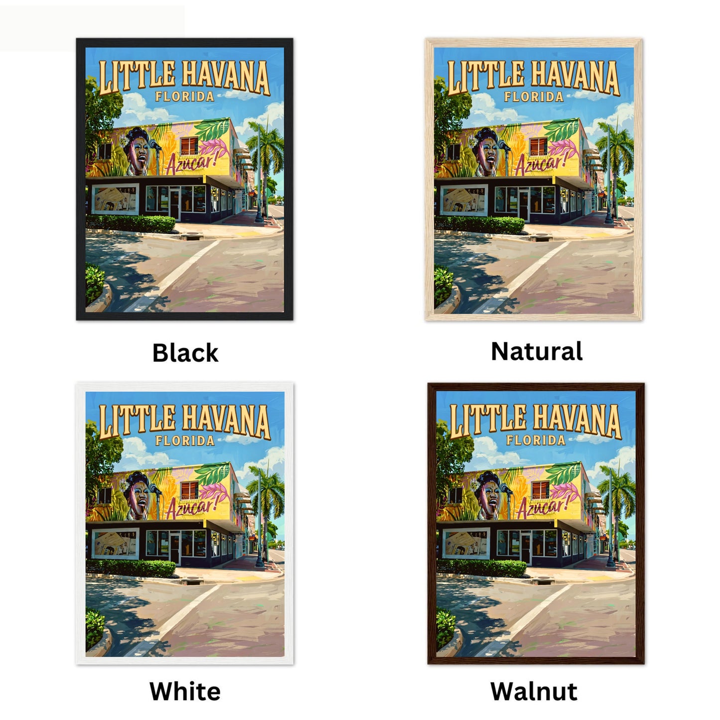 Little Havana Vintage Travel Poster -  Landamarks