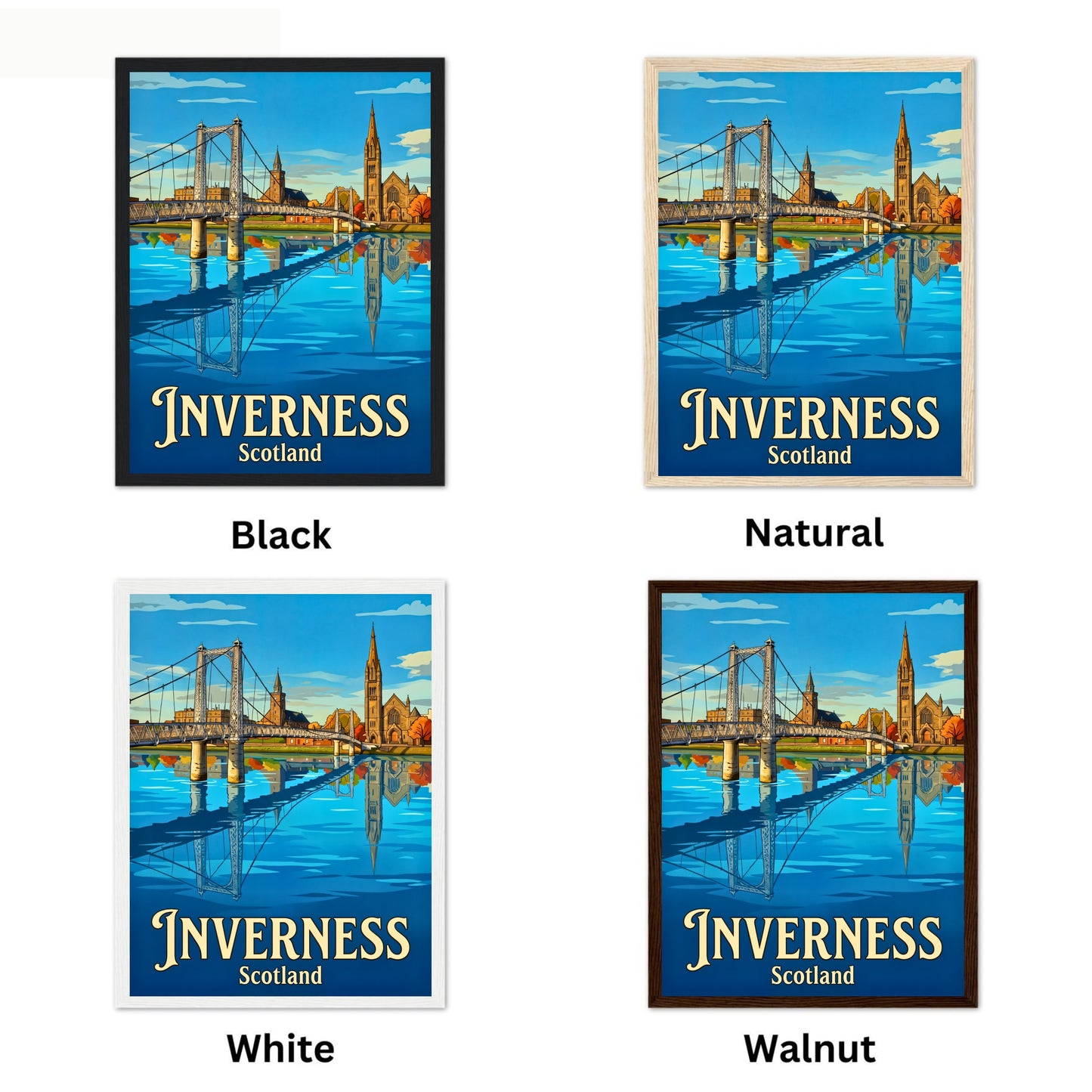 Inverness Vintage Travel Poster