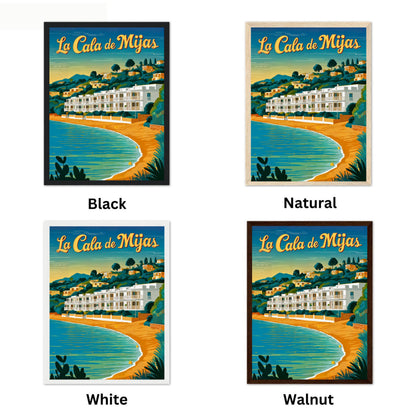 La Cala de Mijas Vintage Travel Poster - Spanish Riviera