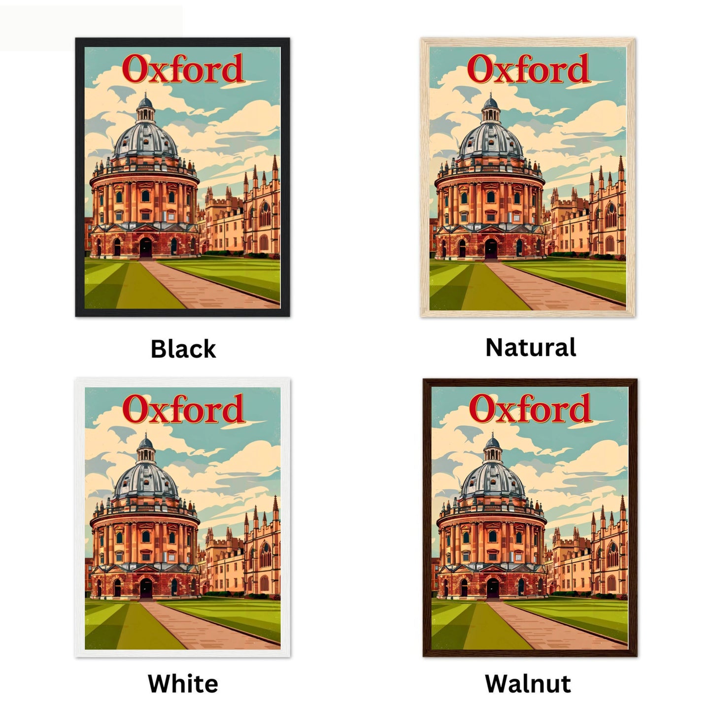 Oxford Vintage Travel Poster