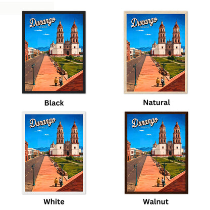 Durango Vintage Travel Poster - Jewel of Mexico