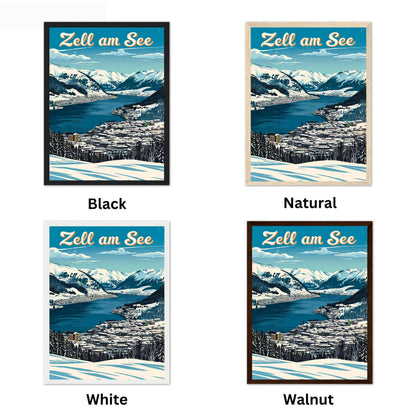 Zell am See Vintage Travel Poster - Jewel of the Alps