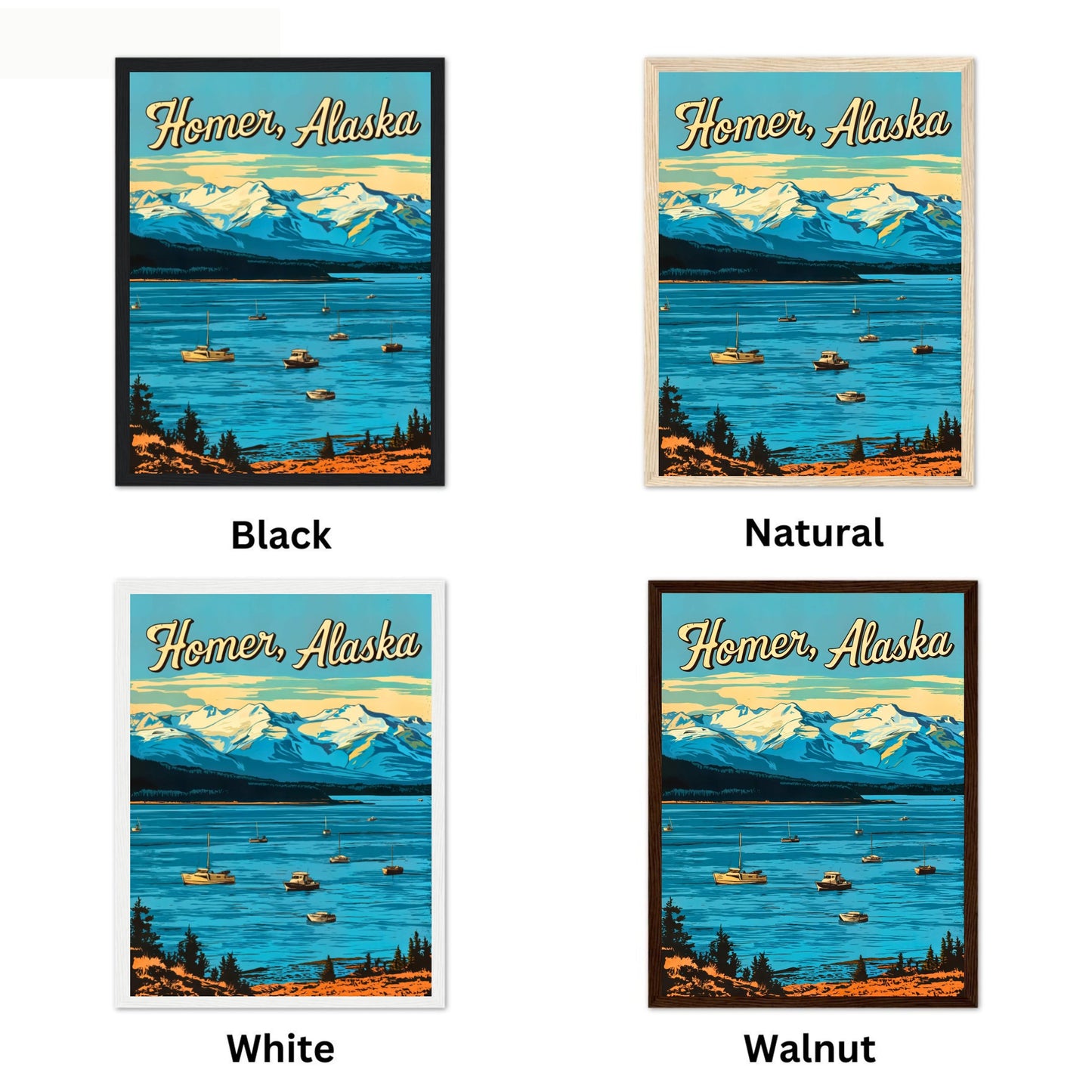 Homer Vintage Travel Poster - Alaska