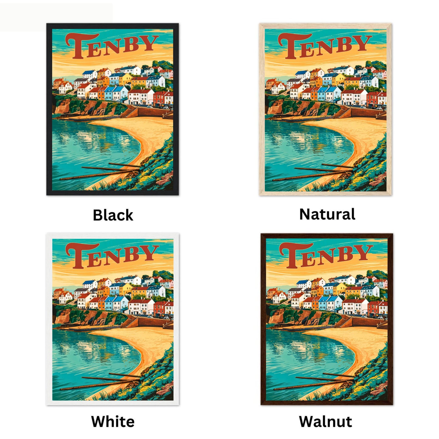 Tenby Vintage Travel Poster
