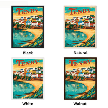 Tenby Vintage Travel Poster