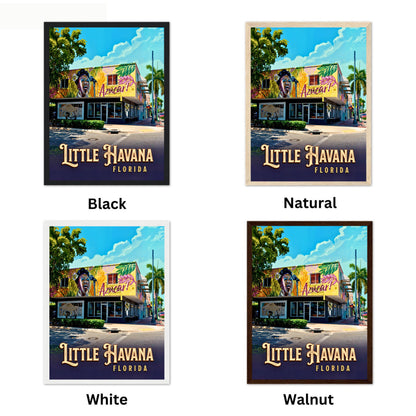 Little Havana Vintage Travel Poster -  Cultural Street