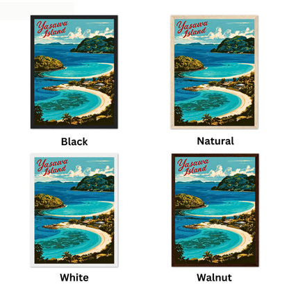 Yasawa Island Vintage Travel Poster