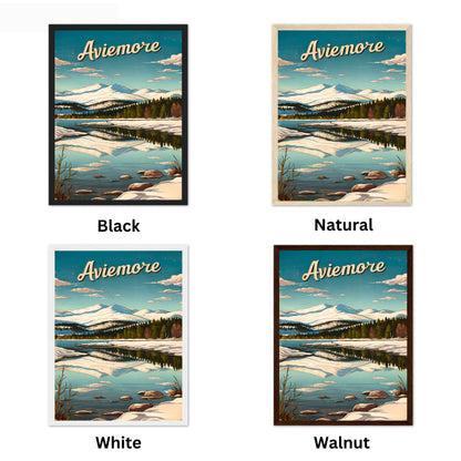 Aviemore Vintage Travel Poster - Cairngorms