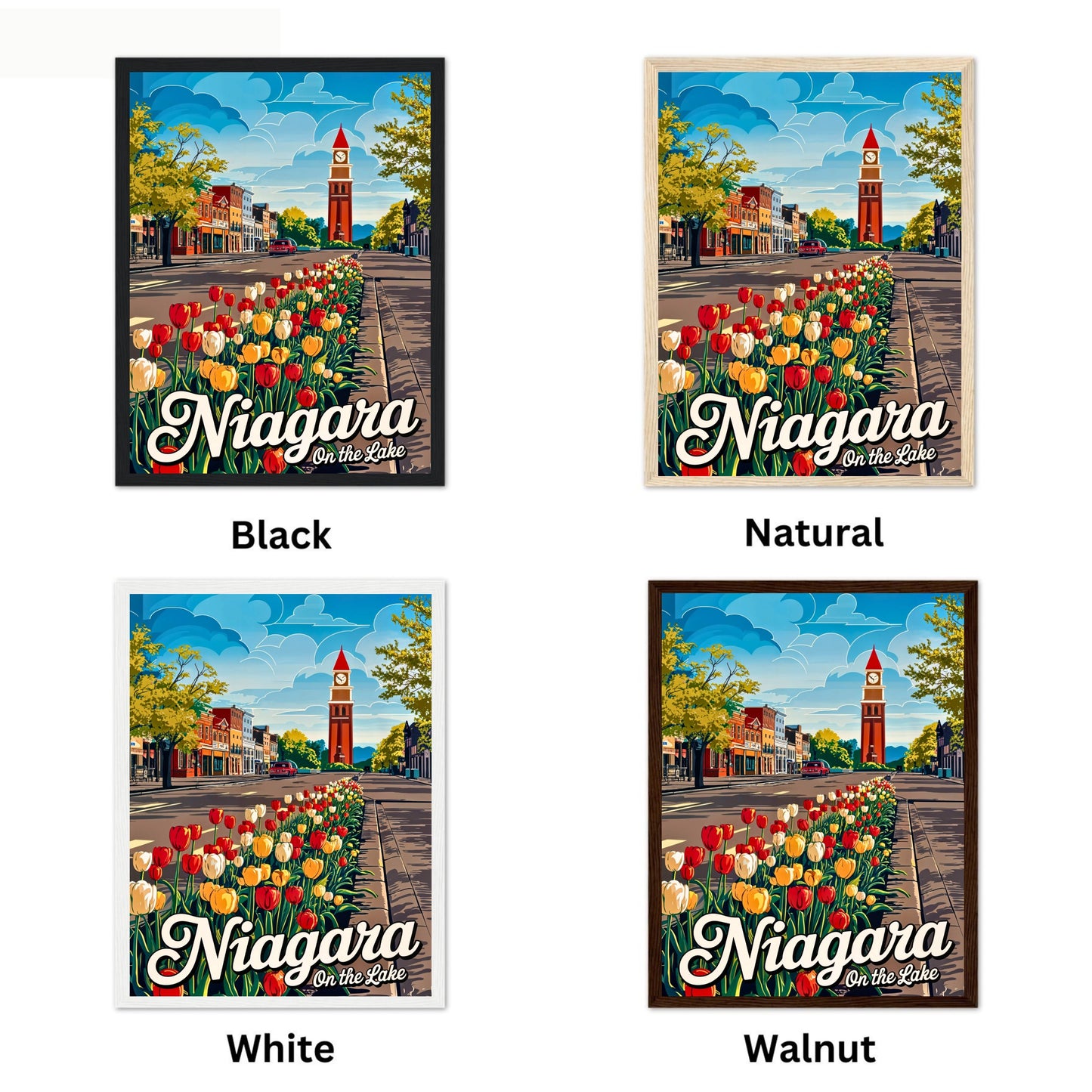 Niagara-on-the-Lake Vintage Travel Poster - Petals Along the Promenade