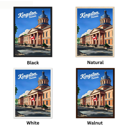 Kingston Vintage Travel Poster - Iconic Street Canada
