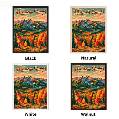 Wasatch Range Vintage Travel Poster
