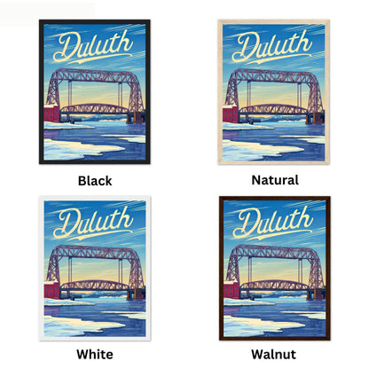 Duluth Vintage Travel Poster - Winter in Minnesota