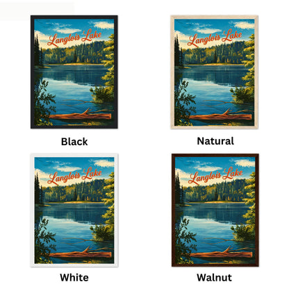 Langlois Lake Vintage Travel Poster - A Tranquil Escape in Nature