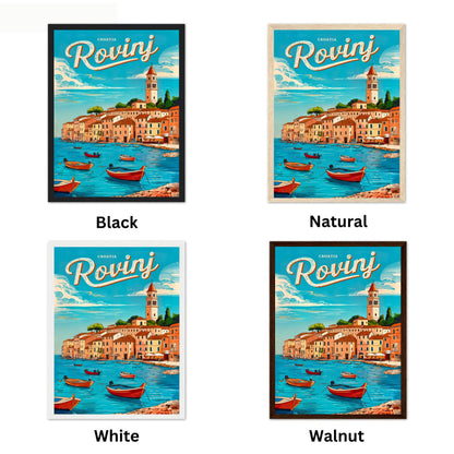Rovinj, Vintage Travel Poster - Croatia