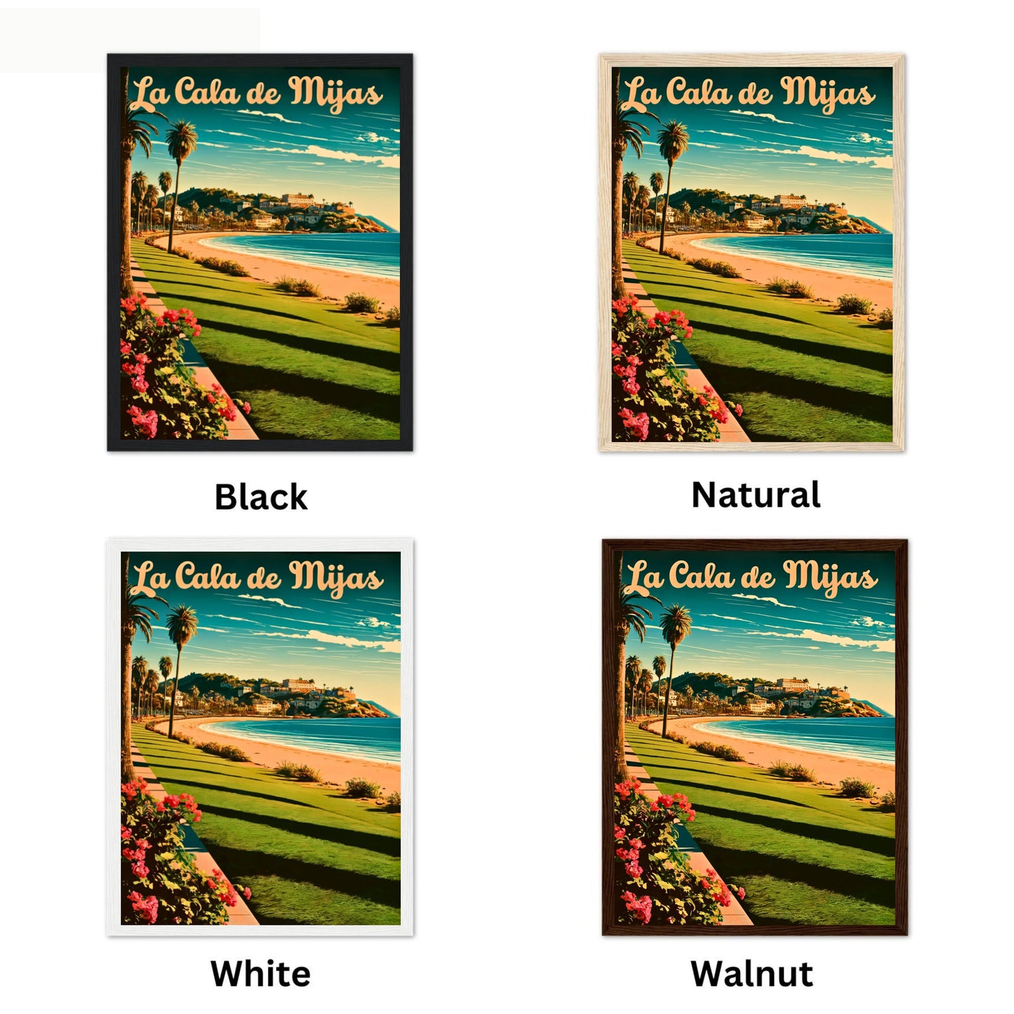La Cala de Mijas Vintage Travel Poster - Coastal Days in Mijas