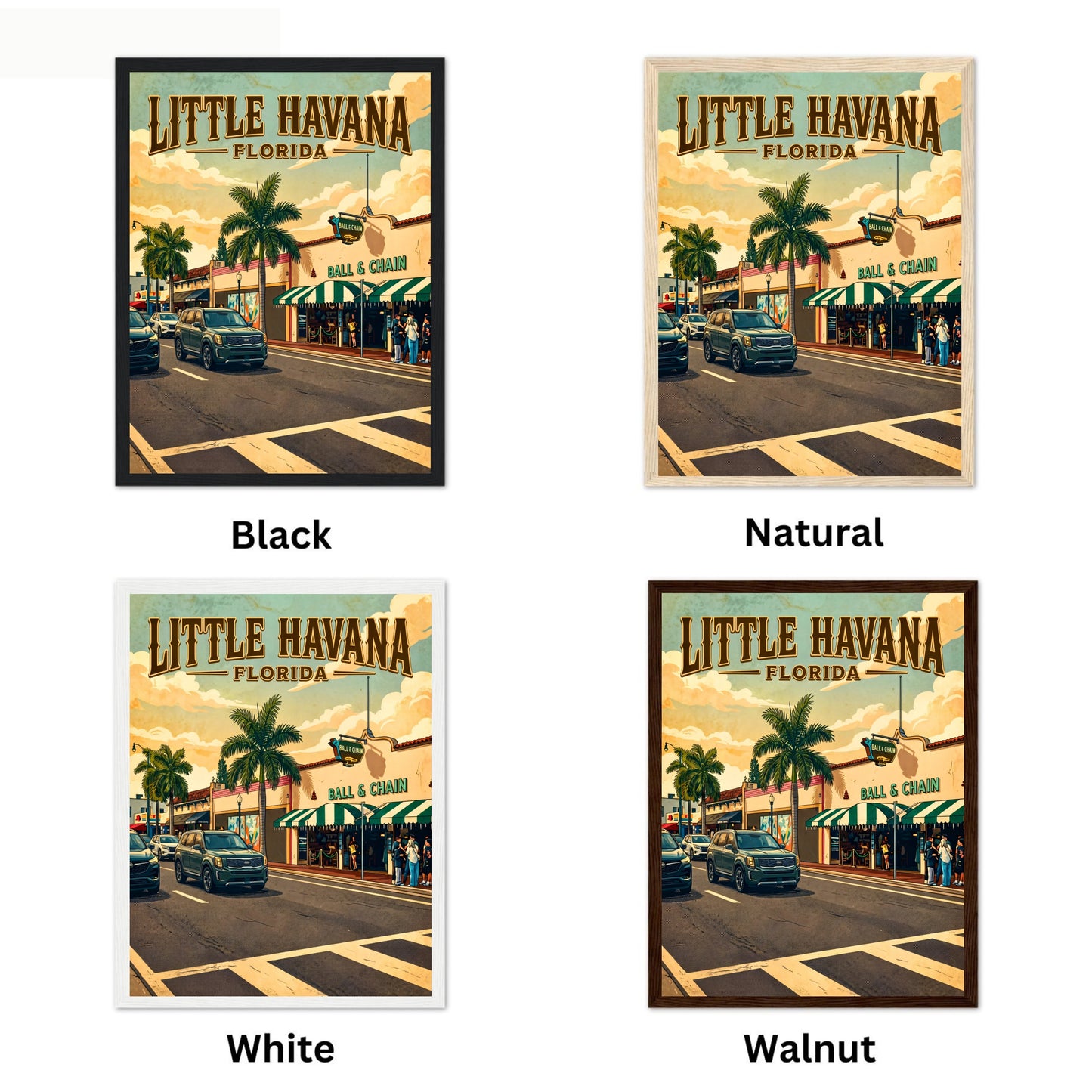 Little Havana Vintage Travel Poster -  Rhythm of Florida