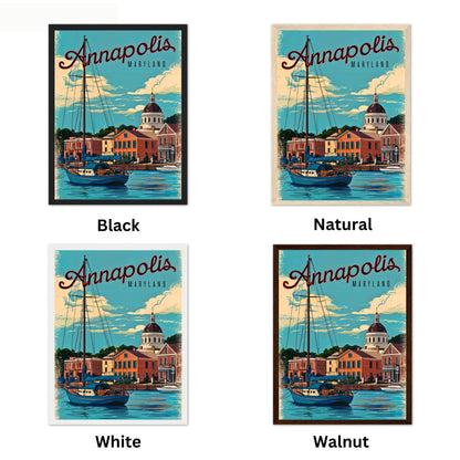Annapolis, Maryland Vintage Travel Poster