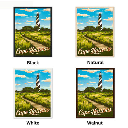 Cape Hatteras Vintage Travel Poster