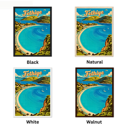 Fethiye Vintage Travel Poster
