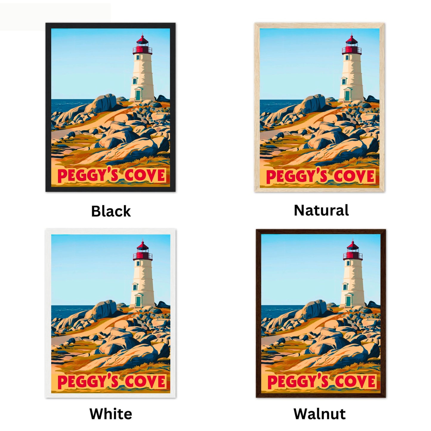 Peggy’s Cove Vintage Travel Poster - Canada