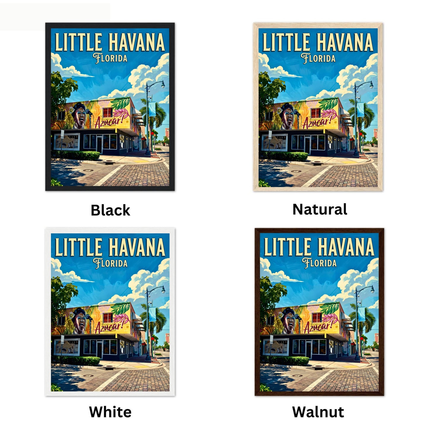 Little Havana Vintage Travel Poster -  Soul of Miami, Florida