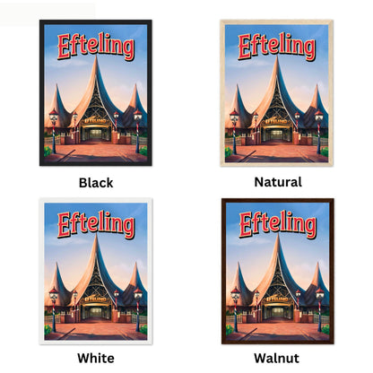 Efteling Vintage Travel Poster - Ride Through the Realms of Fantasy