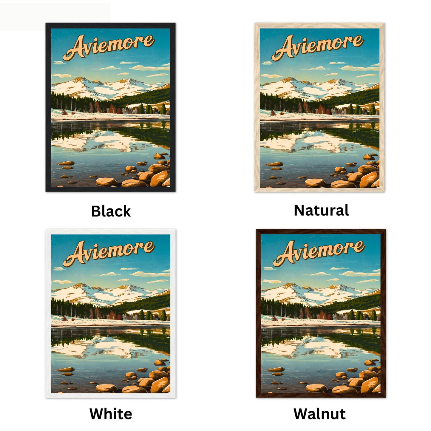 Aviemore Vintage Travel Poster - Scotland’s Scenic Retreat