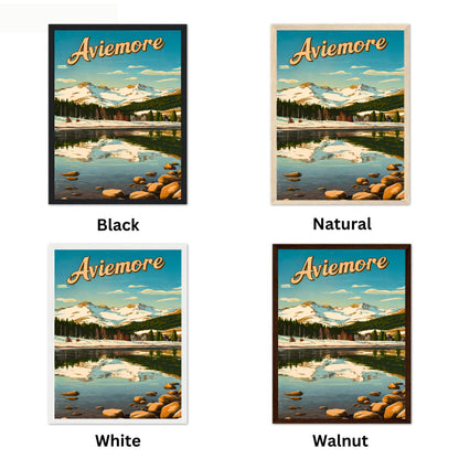 Aviemore Vintage Travel Poster - Scotland’s Scenic Retreat