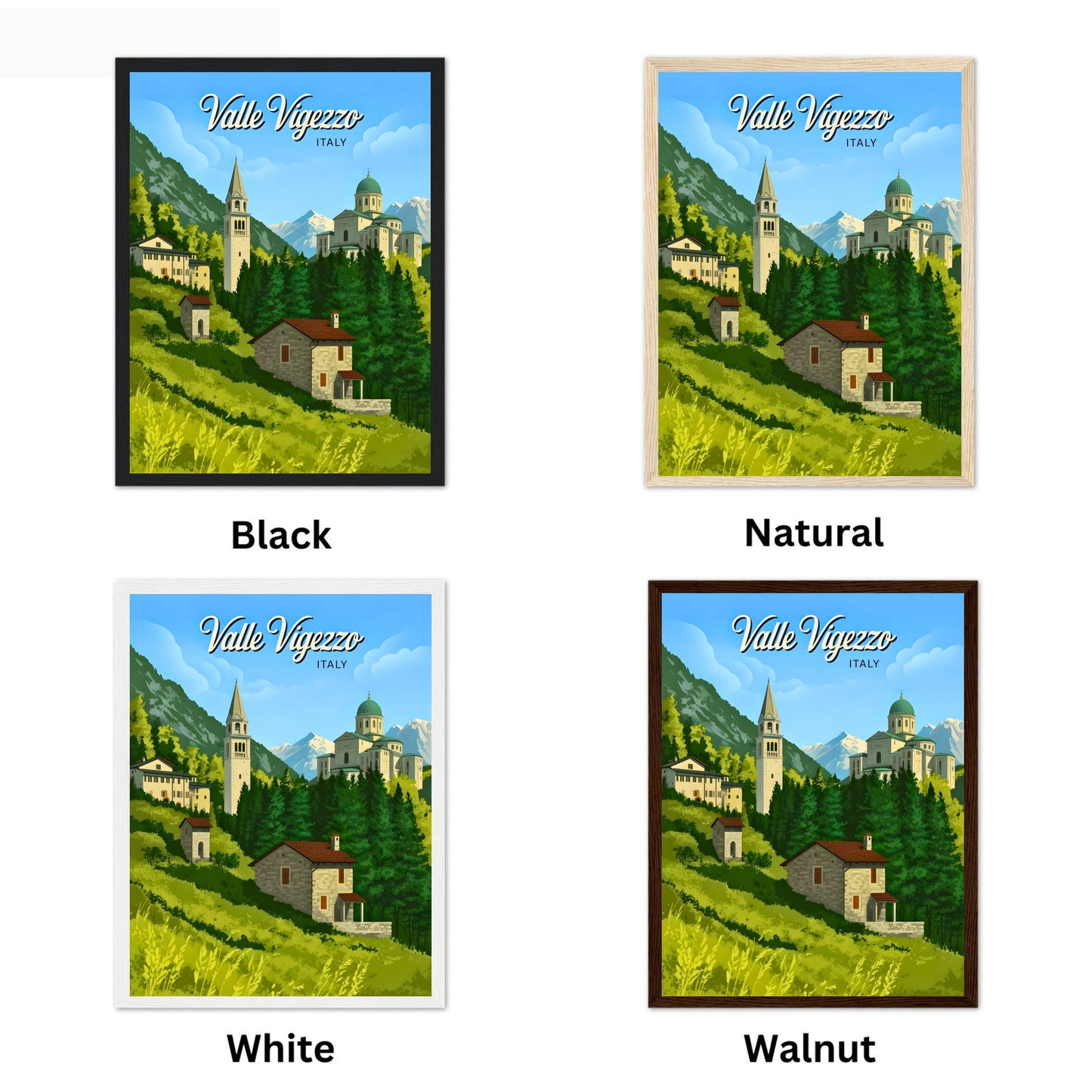 Valle Vigezzo, Italy Vintage Travel Poster - The Valley of the Painters