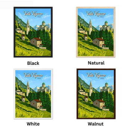 Valle Vigezzo, Italy Vintage Travel Poster - The Valley of the Painters