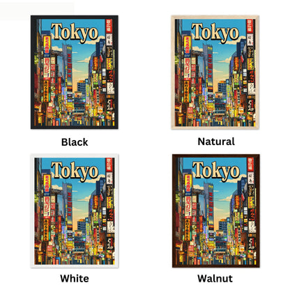 Tokyo Vintage Travel Poster - Neon Dreams