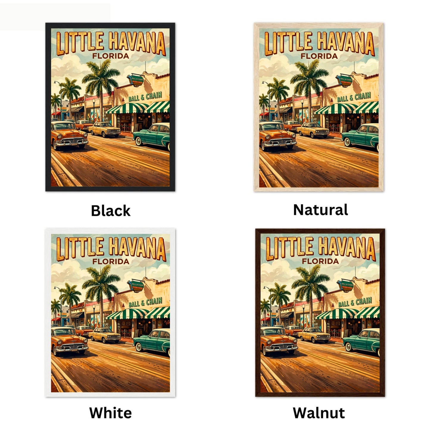 Little Havana Vintage Travel Poster -  Timeless Street
